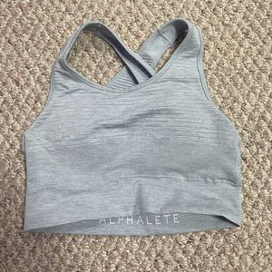 Alphalete Vault Sports Bra Light Grey